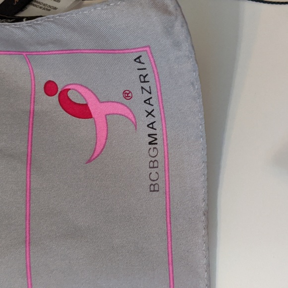 BCBGMAXAZRIA Breast Cancer Awareness Silk Scarf - Picture 5 of 8